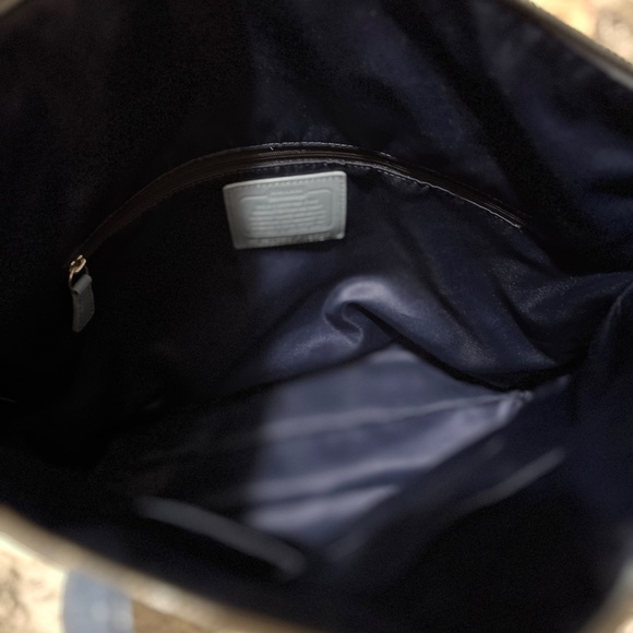 Authentic Coach Laura Baby Blue Large Tote No. F18335 Signature CC’s Monogram - Picture 14 of 14